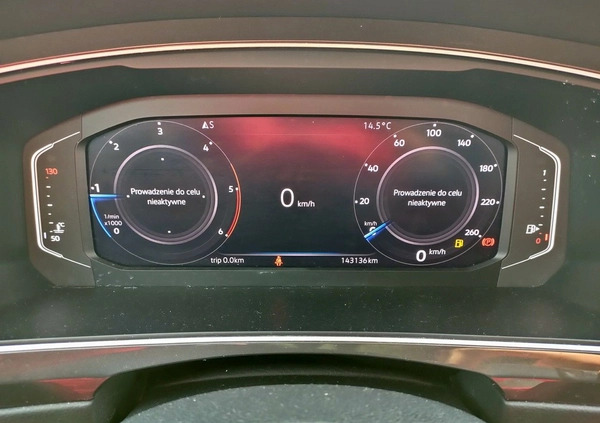 Volkswagen Tiguan cena 95500 przebieg: 143000, rok produkcji 2019 z Ostrołęka małe 562